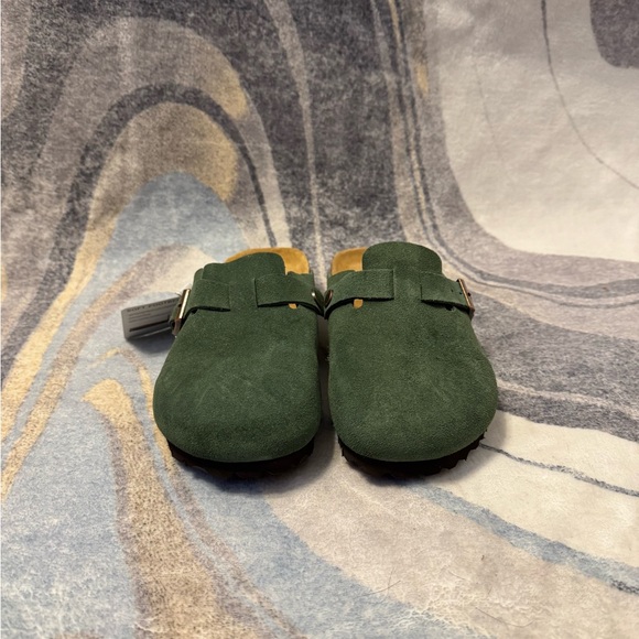Birkenstock Boston Clog Suede Sandal Thyme Women’s Size 7 8 or 9 - Picture 3 of 4